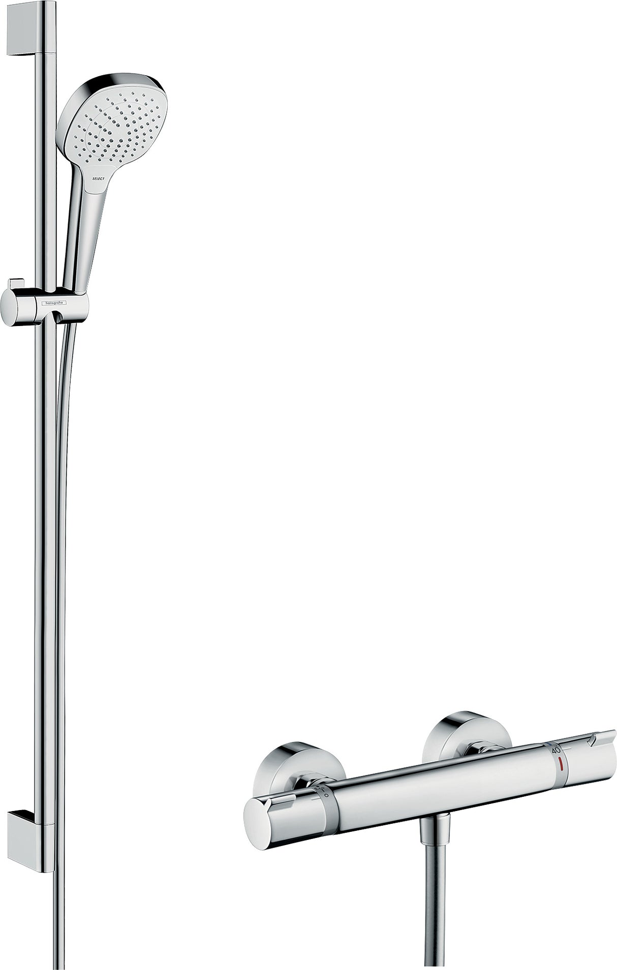 HANSGROHE HG Croma Select E Vario Combi Set 900mm, weiß/chrom – 27082400