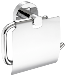 ALVA Una Toilettenpapierhalter mit Bügel und Deckel, Chrom