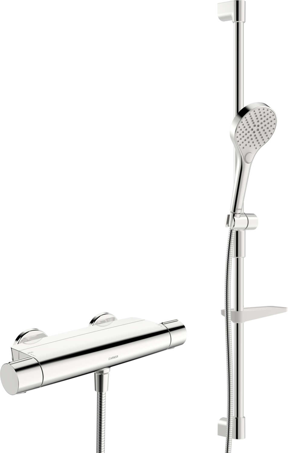 HANSA Hansa Brausebatterie mit Brausegarnitur HANSAOPTIMA 4813 chrom – 4813 0331
