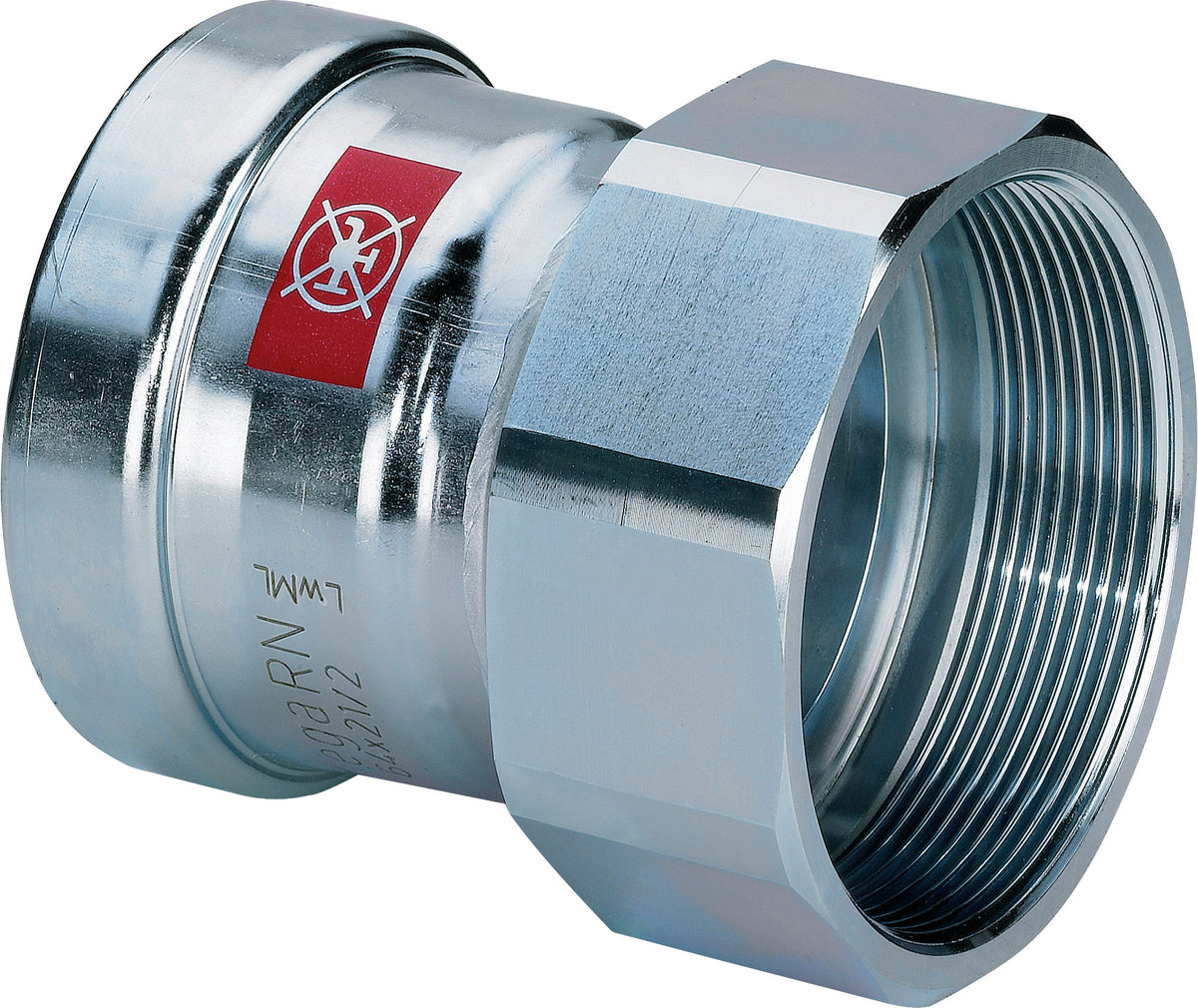 VIEGA Viega Übergangsstück Prestabo XL 1112XL in 76,1mm x Rp2 1/2 Stahl verzinkt – 630 034