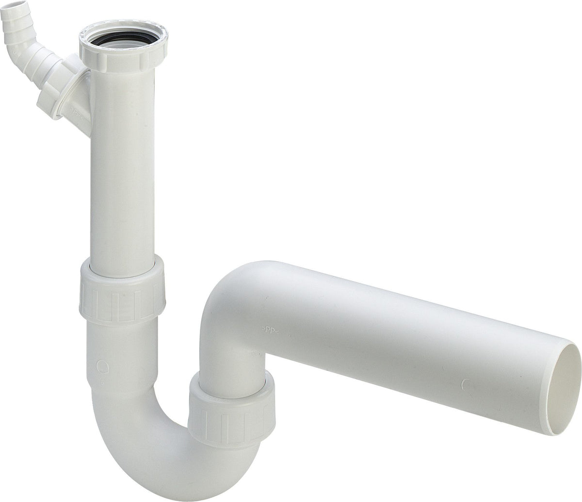 Alva Siphon DN40x6/4" f.Spüle WG-Anschl. Kunststoff weiss - AC100.40