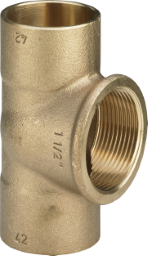 ALVA T-Stück 94130G in 18mm x Rp1/2 x 18mm Rotguss