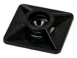 Alva Kabelbinder Klebesockel schwarz 27x27 mm fr max. Kabelbinder-Breite 4,8 mm - KBSOCK27X27SW