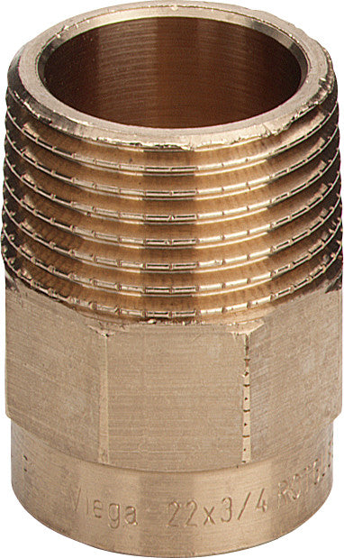 Alva Übergangsnippel 94243G in 12mm R1/2 Rotguss - ACRG6243G1/2.12