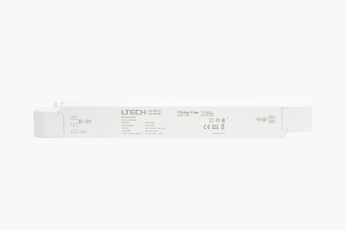 SMARTLED Direct Triac Dim Driver 150W 24VDC integriertes Netzteil, Push Dim 230VAC – LM15024G1T2