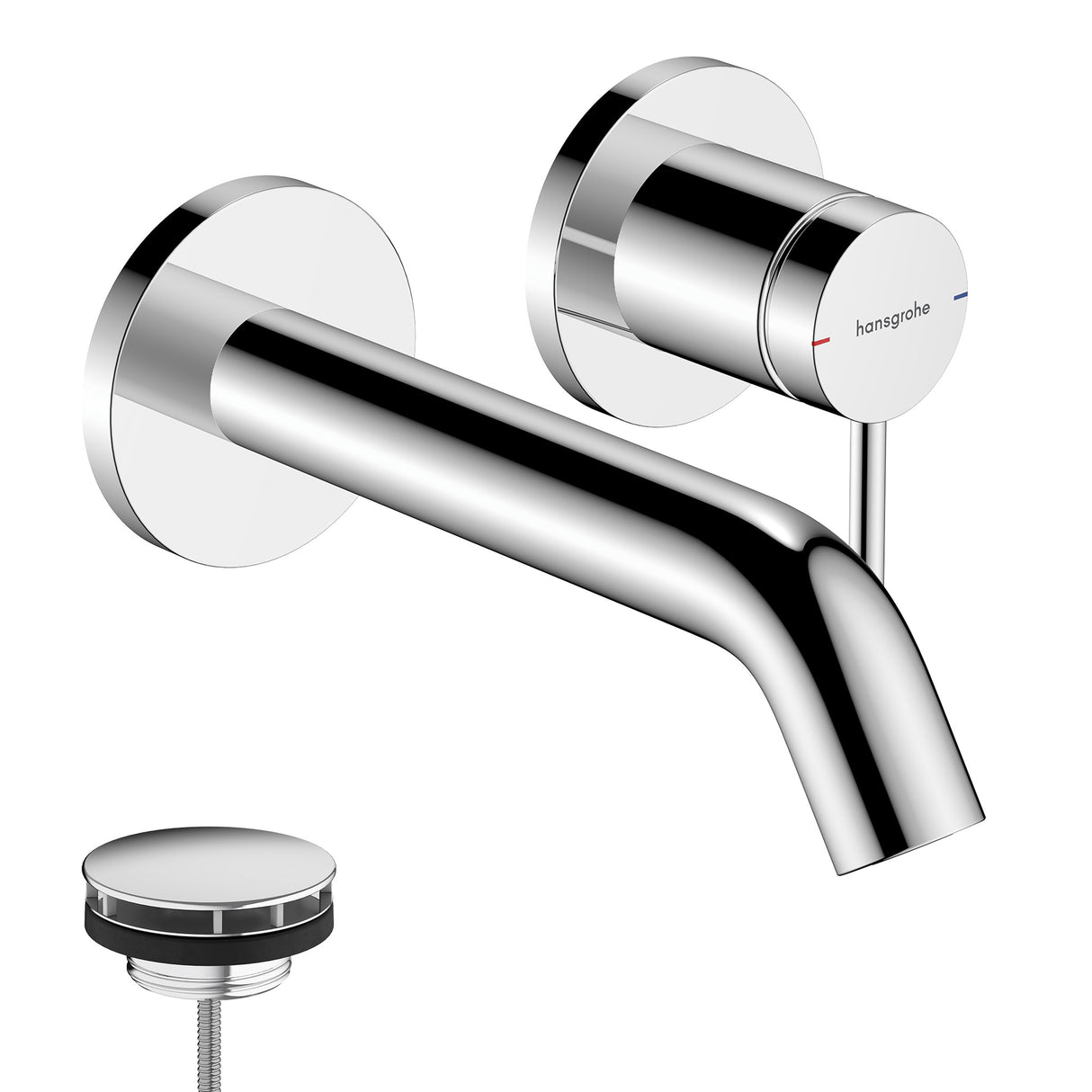 HANSGROHE HG Tecturis S WTM 2-Loch Unterputz F-Set 165 mm Auslauf chrom – 73350000