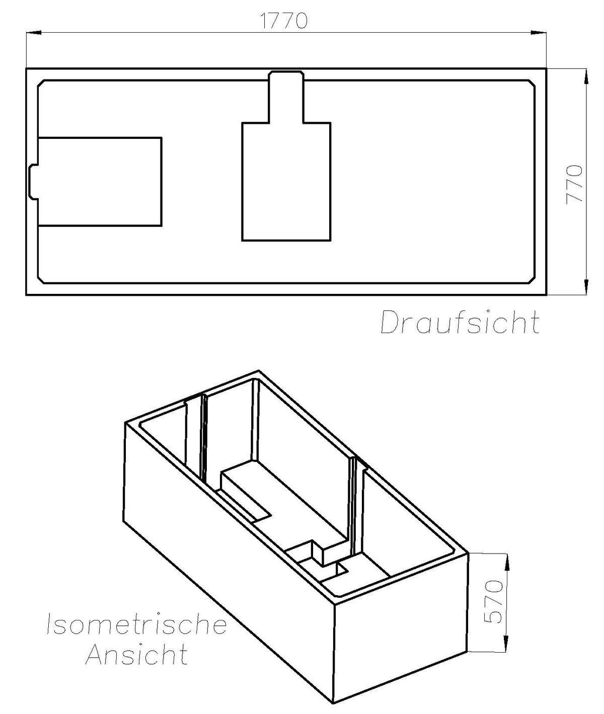 Alva Idea Träger für Wanne Duo AQBWIDDUO180, 180x80cm - AQTRIDDUO180.1