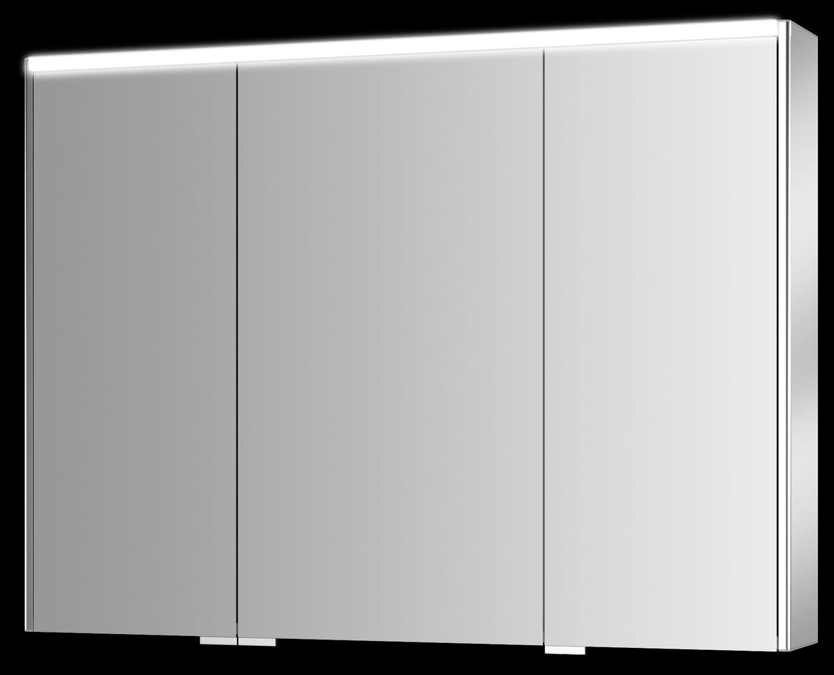 Alva Varia Aluminiumspiegelschrank 100x73,5x15,4cm, LED-Strips, verspiegelt - AQBMVASPS11