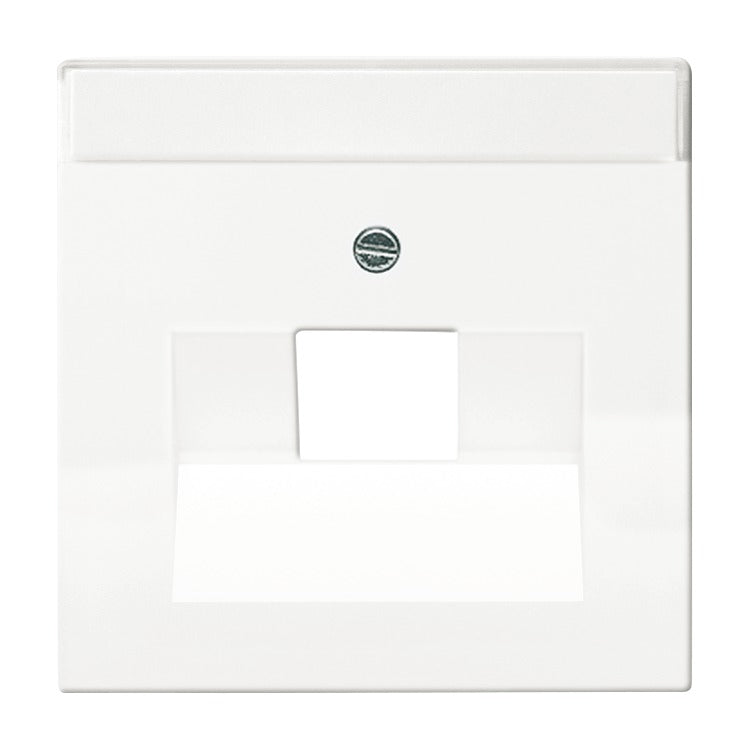 BUSCH-JAEGER Zentralscheibe 1-fach für RJ45 Dosen div. Flächenprogramme, studioweiß – 2CKA001710A3165