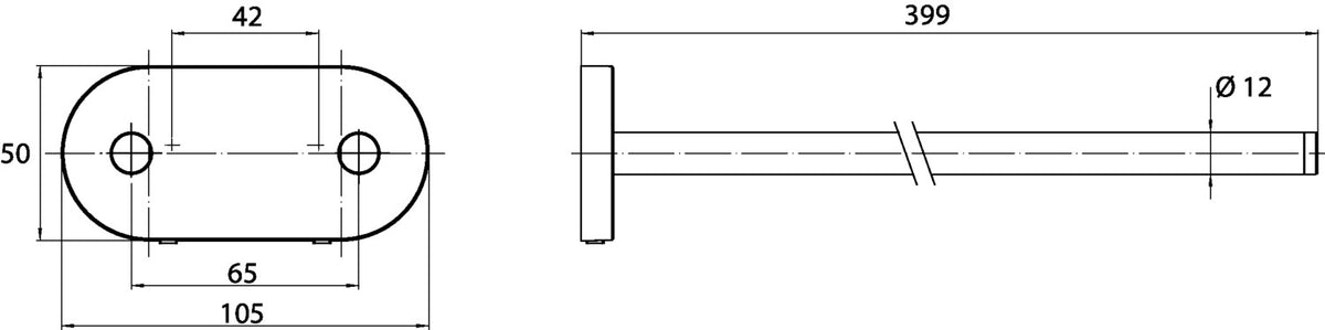 Alva Forta Doppelhandtuchhalter 2-armig, Chrom - AQASFODHH