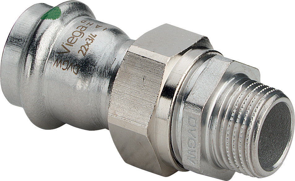 VIEGA Viega Verschraubung mit SC Sanpress Inox 2365 in 54mm x R2 Edelstahl – 438 364