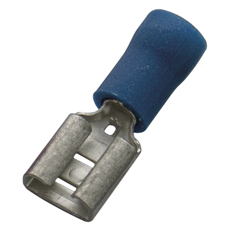 HAUPA Flachsteckhülse blau isoliert 1,5-2,5/6,3x0,8 PVC – 260394
