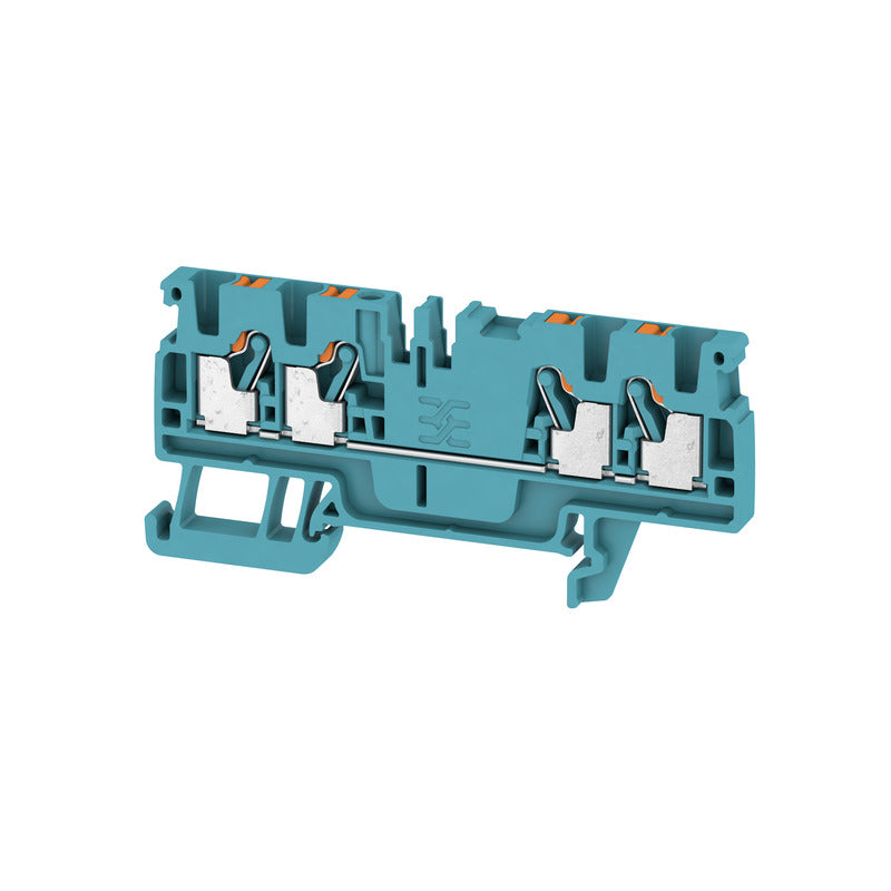 WEIDMÜLLER Durchgangs-Reihenklemme, PUSH IN, blau, 2.5 mm², 24 A, 800 V, Anzahl Anschlüsse: – 1521700000