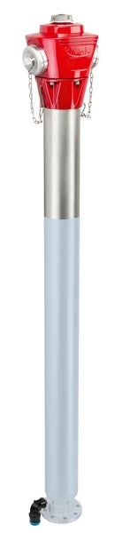 HAWLE Hawle Inox-Überflurhydrant Fig.5140H4 PN10/16, DN80, RD 1.5m, BB rot + H4Live – 5053018