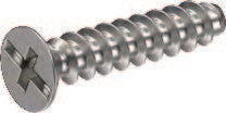 Alva Geräteschrauben, Dosenschrauben Senkkopf 3,2x40 mm, Pozidriv PZ1 - GS-SK3.2X40KK