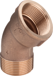 ALVA Bogen 45 Grad 3121 in R3/4 x Rp3/4 Rotguss
