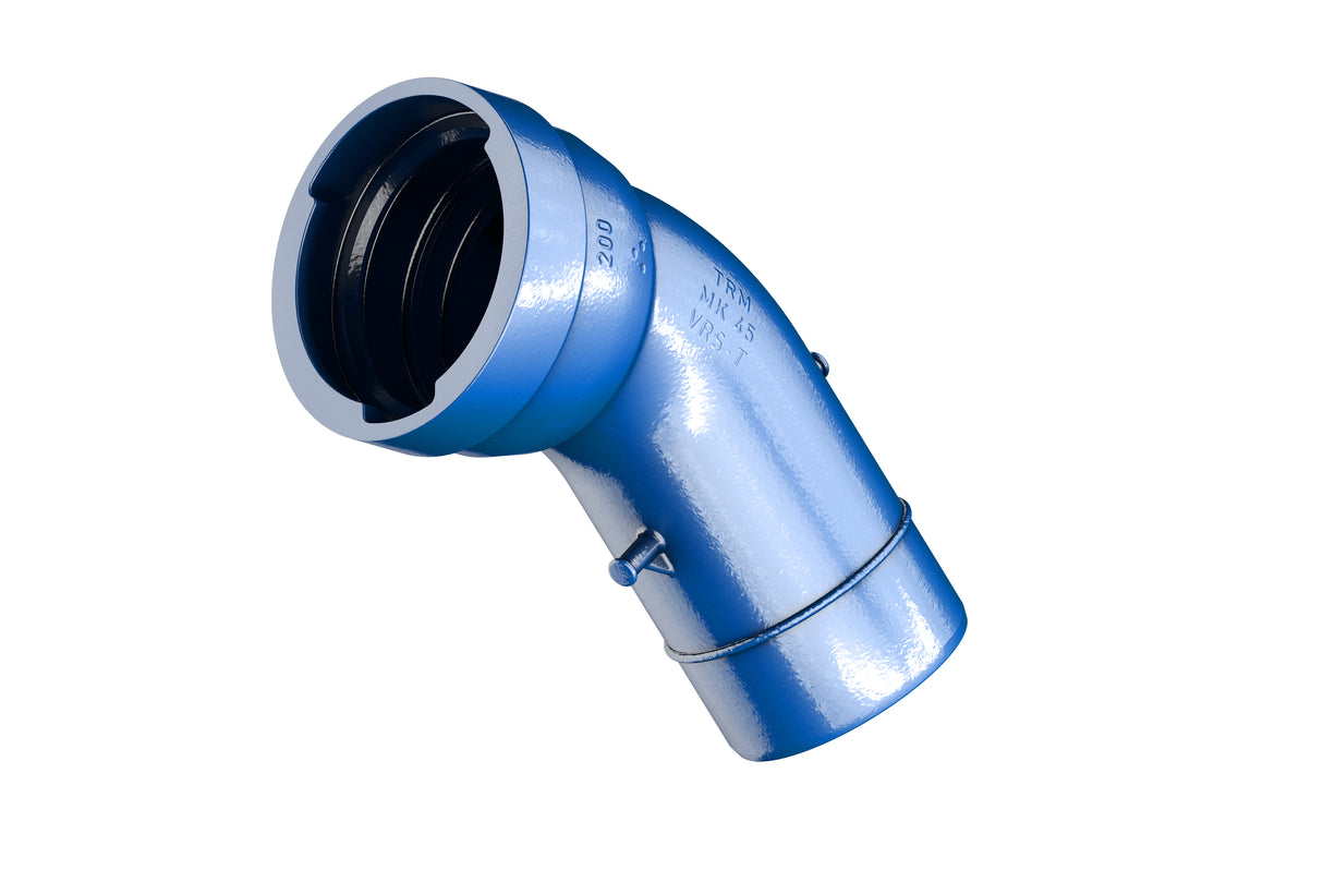 TIROLER ROHRE TRM Einmuffenbogen VRS-T MK blau DN 200 45Grad – 106089117