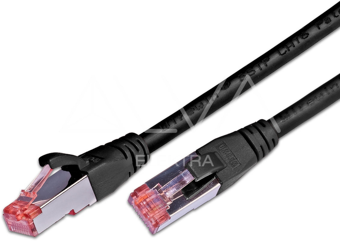 Alva KAT.6 Patchkabel, S/FTP, LSOH, Lifetime Warranty, 5m, schwarz - PK-KAT65.0SW