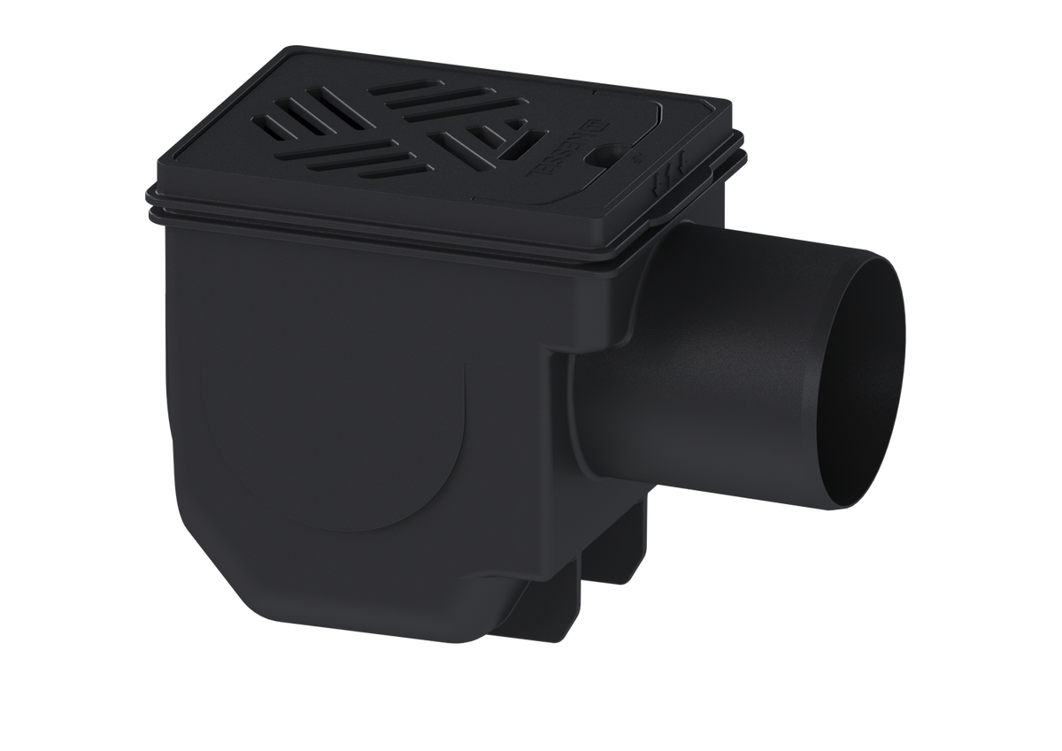 KESSEL KESSEL-Kellerablauf Drehfix DN 100, Rost schwarz, Typ 5 – 27301