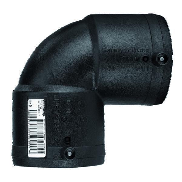 ALIAXIS Frialen E-Schweißwinkel W90 90° 2xMuffe da160mm SDR11 ÖVGW Wasser PN16 – 615276