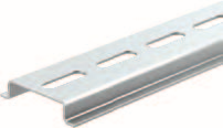 Alva Tragschiene / Hutschiene 35x7,5 mm gelocht, Stahl verzinkt - TS35X7.5/LL/2M/STZN