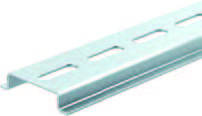 Alva Tragschiene / Hutschiene 35x7,5 mm gelocht, Stahl verzinkt - TS35X7.5/LL/2M/STZN