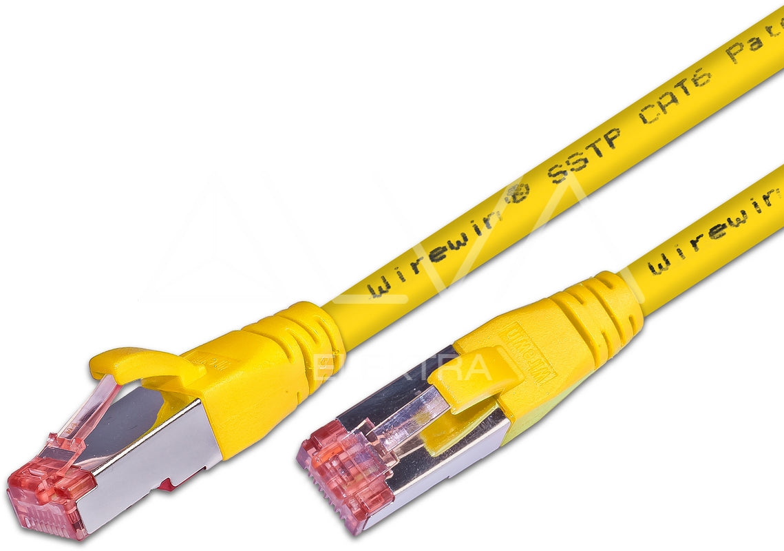 Alva KAT.6 Patchkabel, S/FTP, LSOH, Lifetime Warranty, 1.0m, gelb - PK-KAT61.0GE
