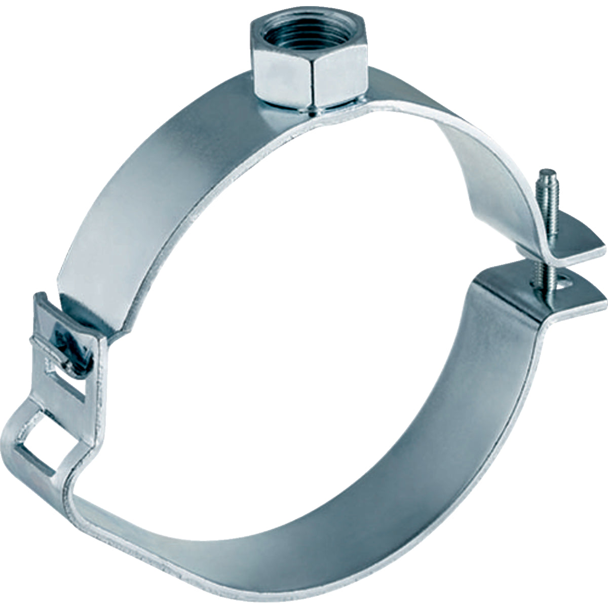 GEBERIT GE Fixpunktschelle G3/4 x d160mm verzinkt mit Muffe 369842 – 369.842.00.1