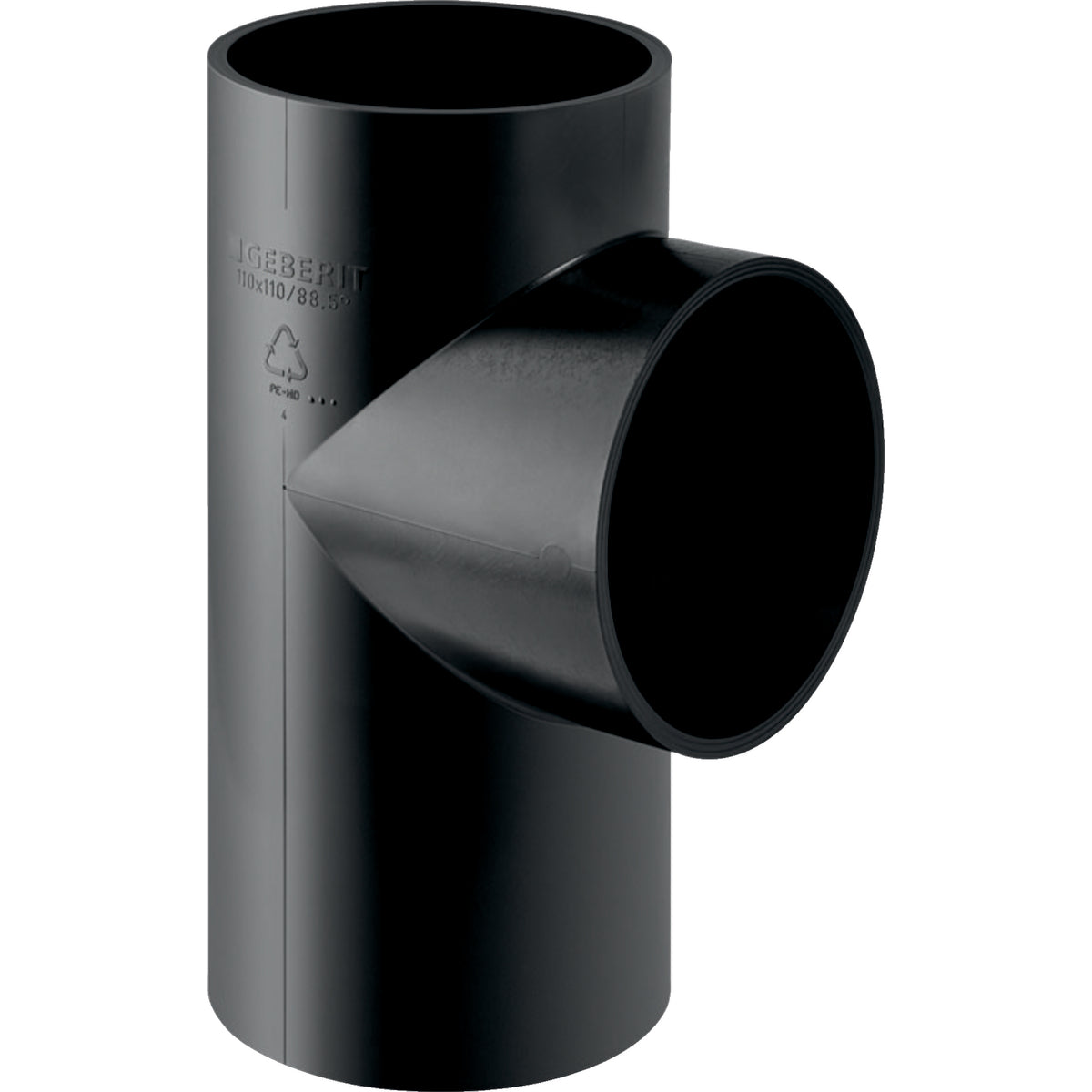 GEBERIT GE PE Abzweiger 88,5 Gr. D50/40mm, nur f. Fallleitungen – 361.159.16.1