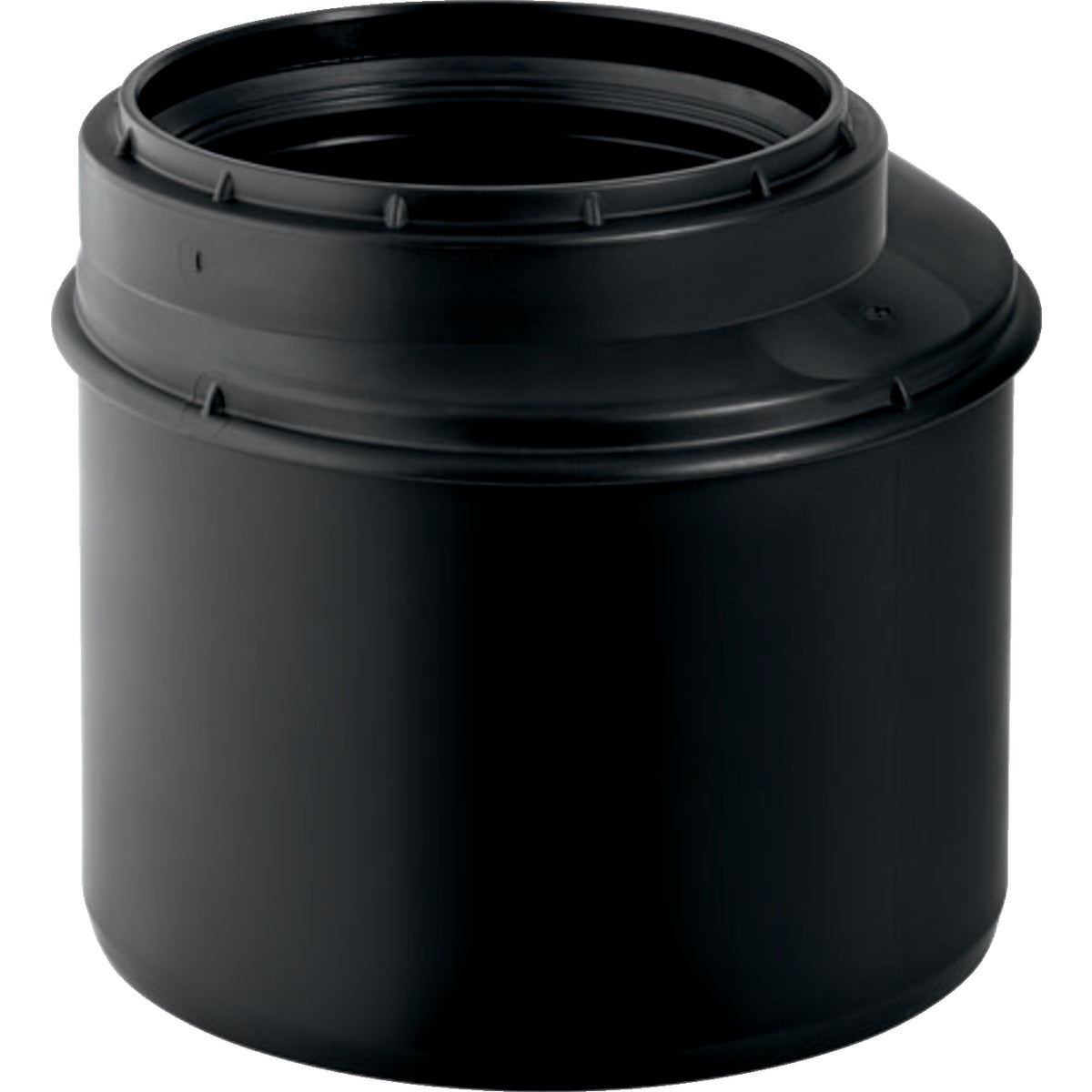 GEBERIT GE Silent-PP Reduktion d110/75mm, exzentrisch, kurz – 390.576.14.1