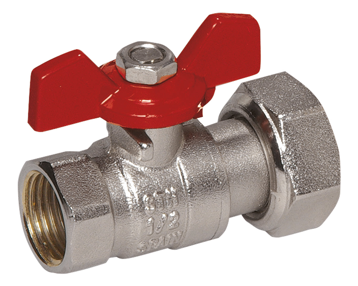 Alva Absperrkugelhahn 3/4" IG mit ÜWM 1" - ALKH3/4UWM