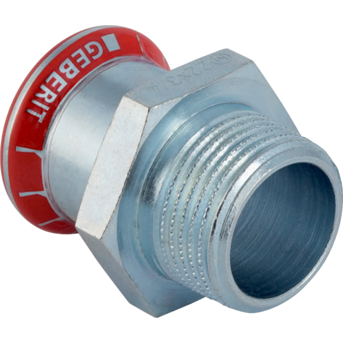 GEBERIT GE Mapress C-Stahl Uebergang d12mm x R1/2 verzinkt – 21700