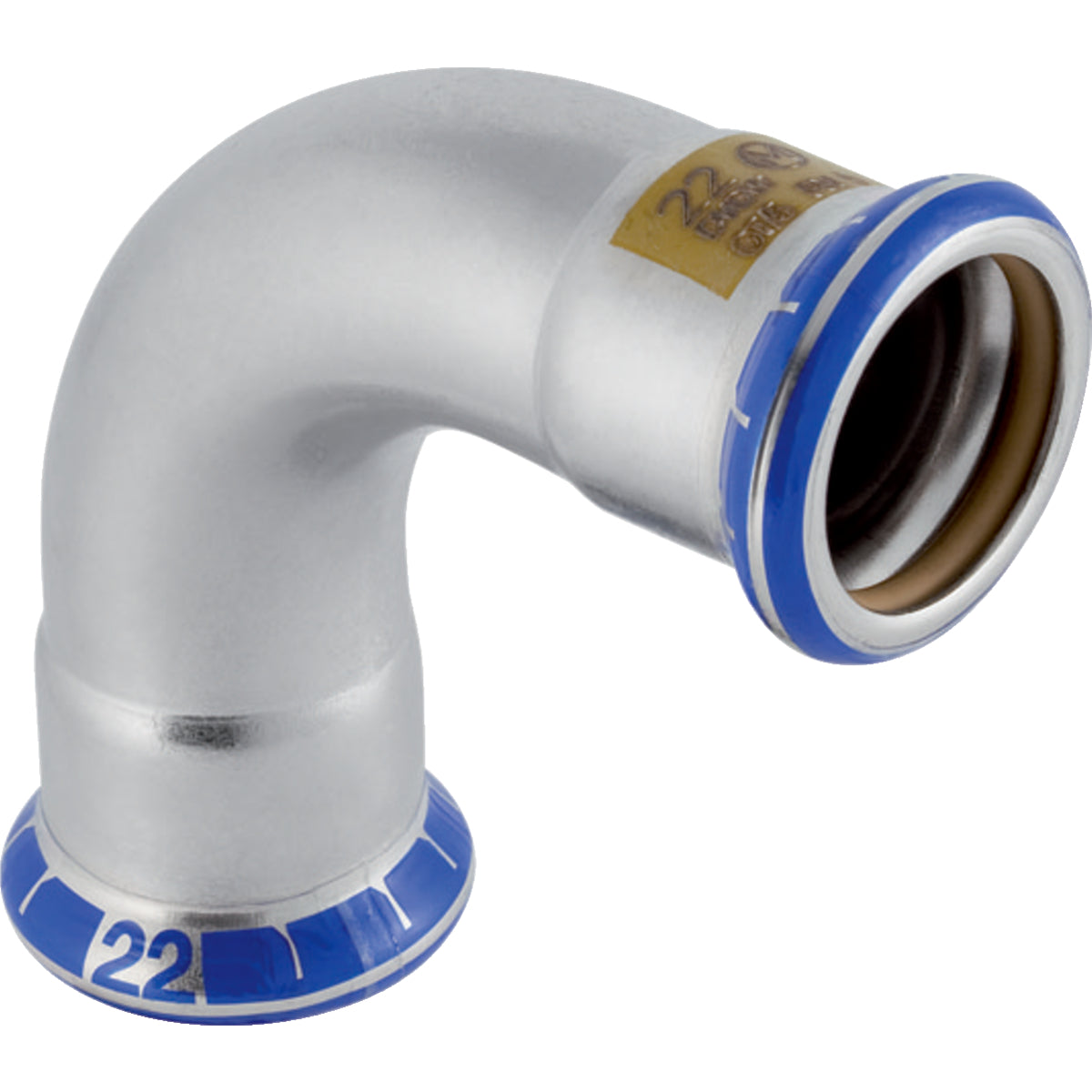 GEBERIT GE Mapress Edelstahl Gas Bogen 90 Gr. d35mm – 34187
