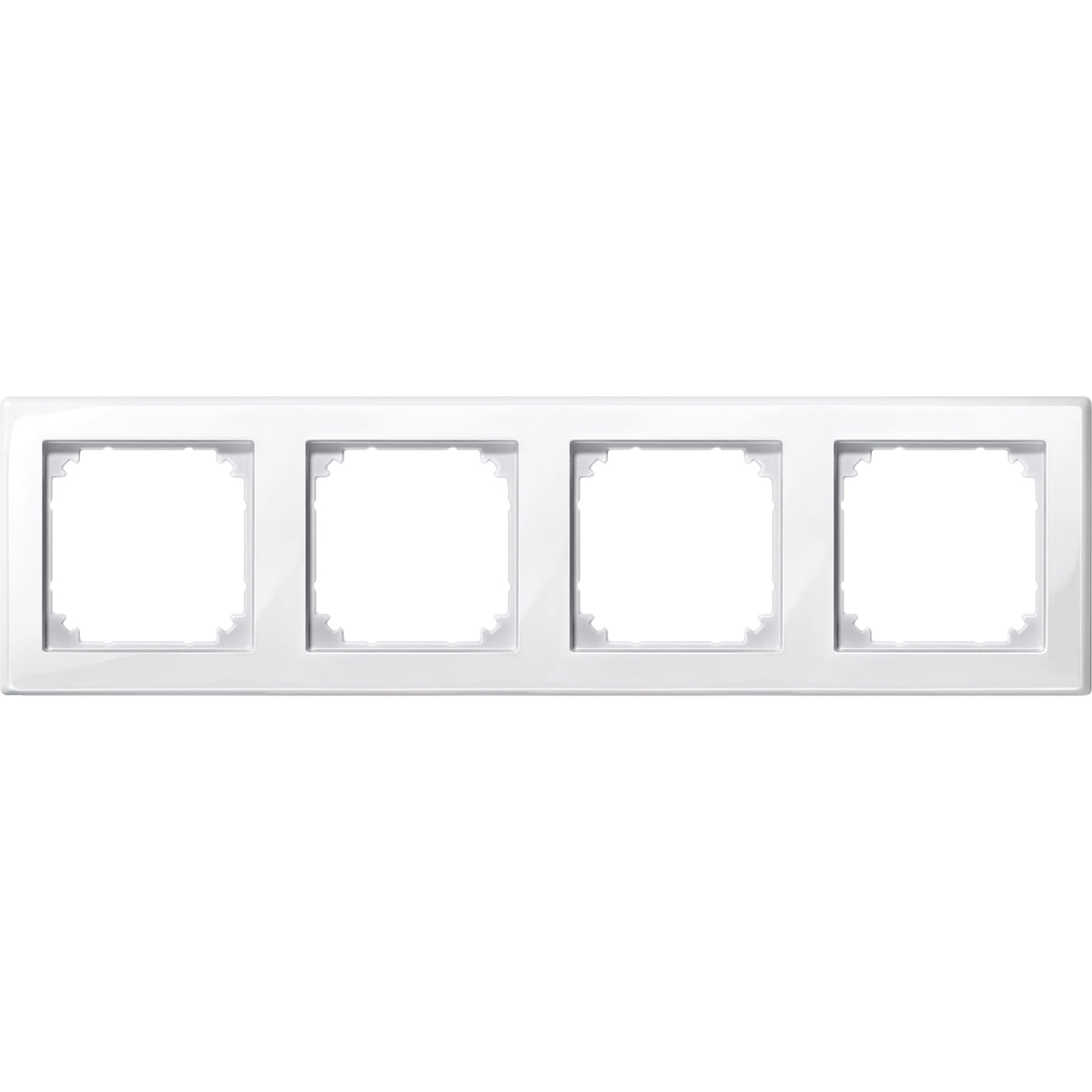MERTEN M-SMART-Rahmen, 4fach, polarweiß glänzen d – 478419