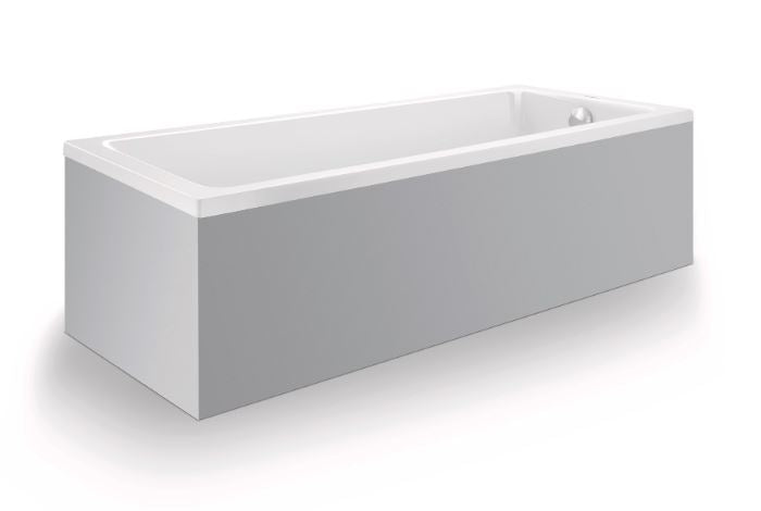 DURAVIT Duravit No.1 BW 1700x750mm Einbau Rückenschr. 1 Pos.variabel, weiss – 700490000000000
