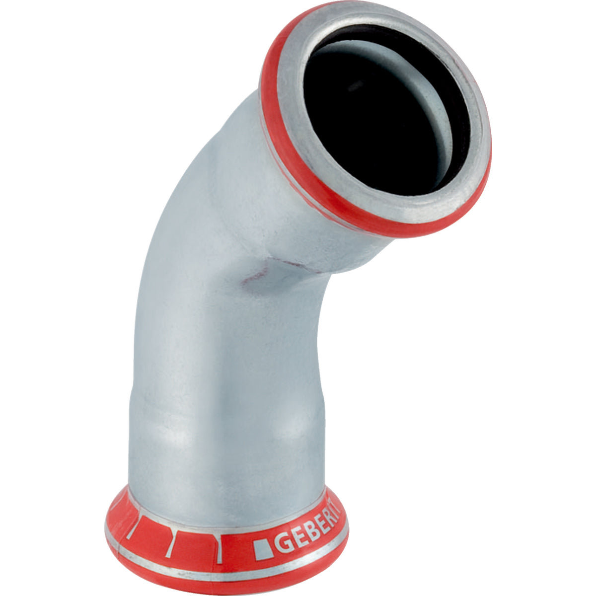 GEBERIT GE Mapress C-Stahl Bogen 45 Gr. d88,9mm verzinkt – 20610