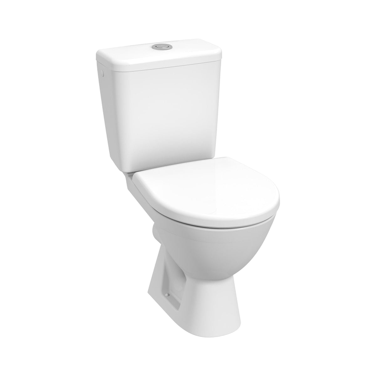 Alva Una Kombi-Stand-WC Tiefspüler Abgang Waagr., inkl. Spülkasten, Weiß - AQWCTSK.2