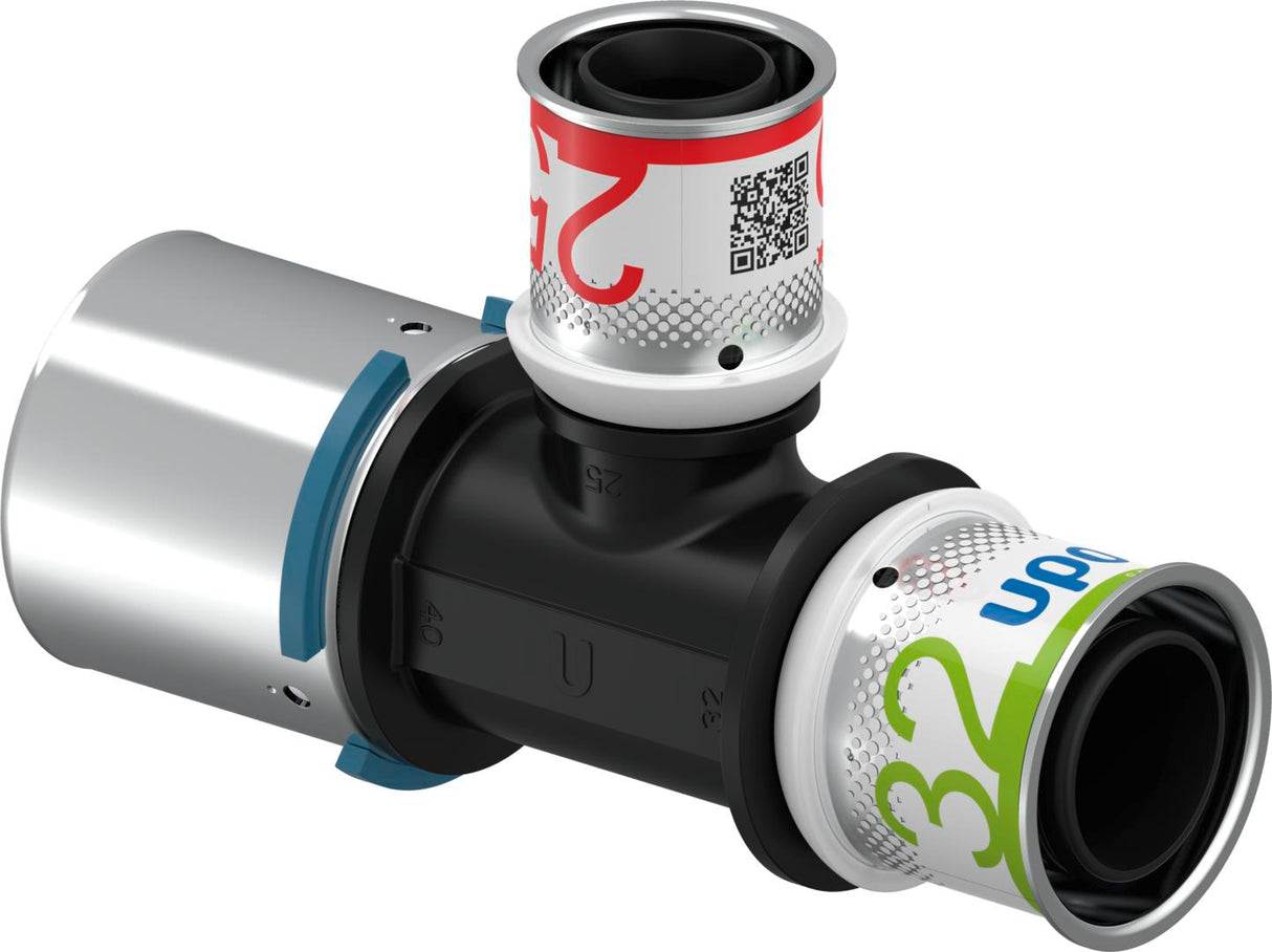 UPONOR Uponor S-Press PLUS T-Stück reduziert PPSU 40-25-32 – 1039963