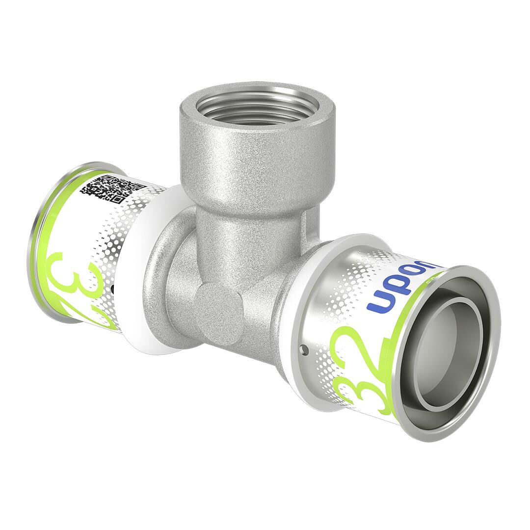 UPONOR Uponor S-Press PLUS T-Stück m. Innengew. 32-Rp3/4"FT-32 – 1070601