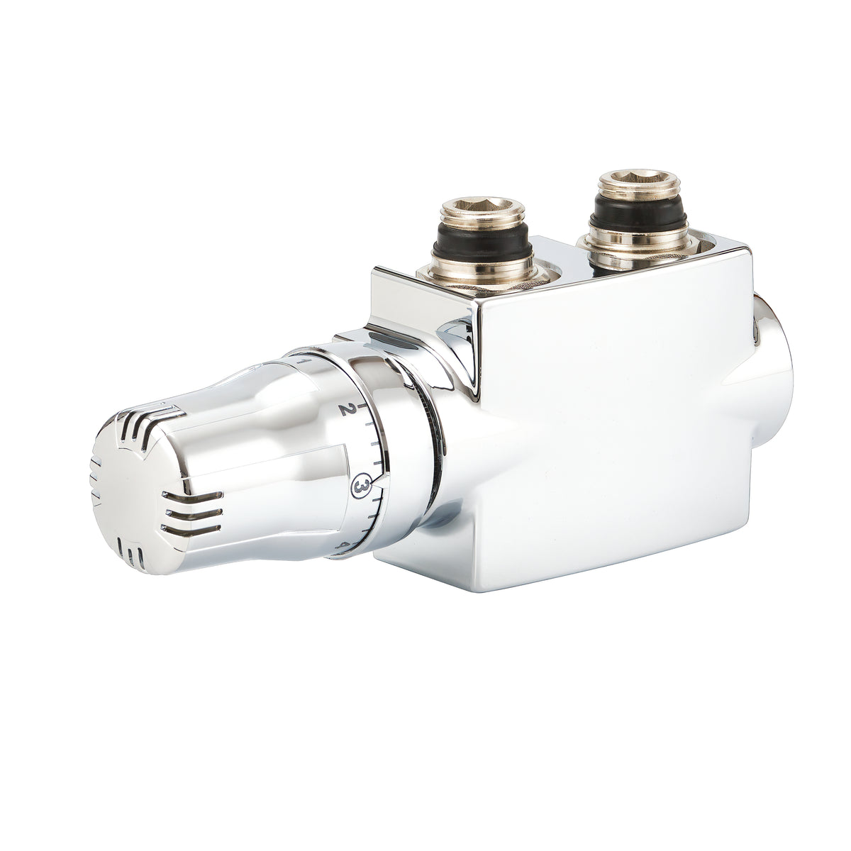 Alva Ventilhahnblock Quattro chrom inkl. THNF-H Fühler chrom als Set - ALVHBQC
