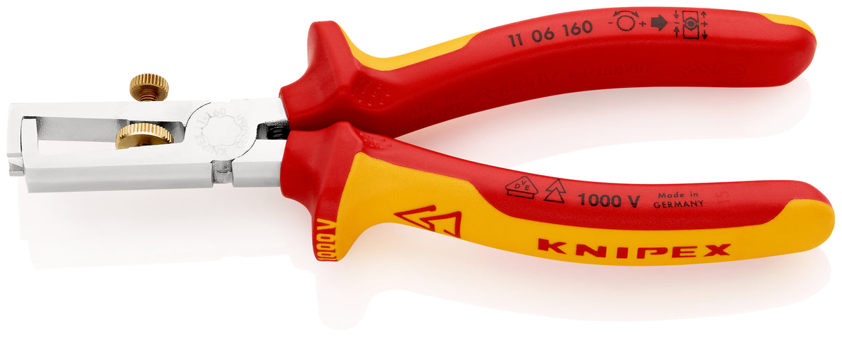 VDE Abisolierzange <10mm2 mit Öffnungsfeder 160mm – 11 06 160