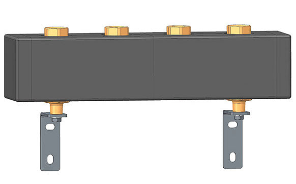 HERZ Herz Pumpfix-Verteiler 2 Gruppen DN 25 m. Befestig. u. Wärmedämmg. Fig. 4501/11 – 1450111