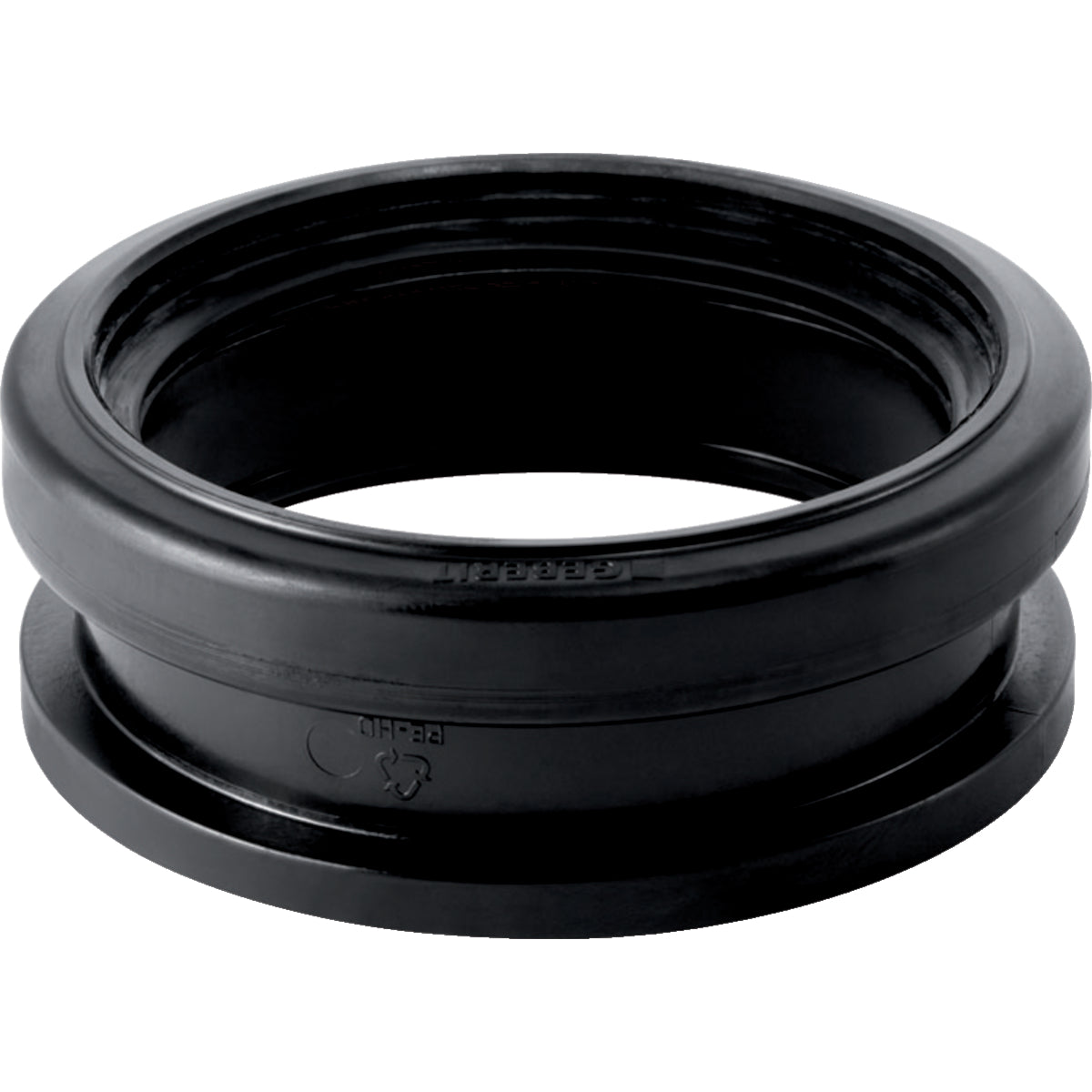 GEBERIT GE PE Steckmuffe fuer Wand verkuerzt d 90/90mm mit Dichtung 366941 – 366.941.16.1