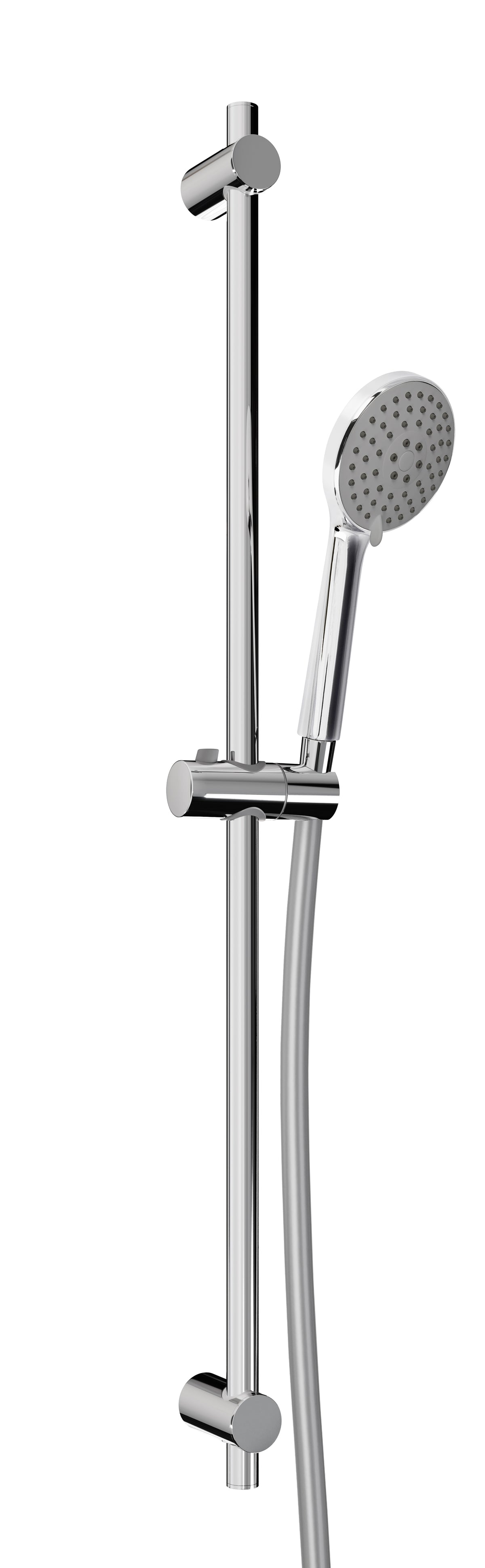 Alva Varia Brausestangenset 95cm verstb. Wandbf.,HB. 3-fach, BS 160 cm, Chrom - AQARVABS95V1