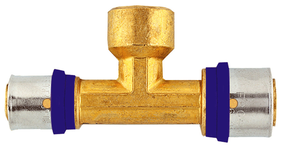 Alva T-Stück mit Innengewinde 20x2 - 1/2"- 20x2 SIS - ACI5134.1/2.20