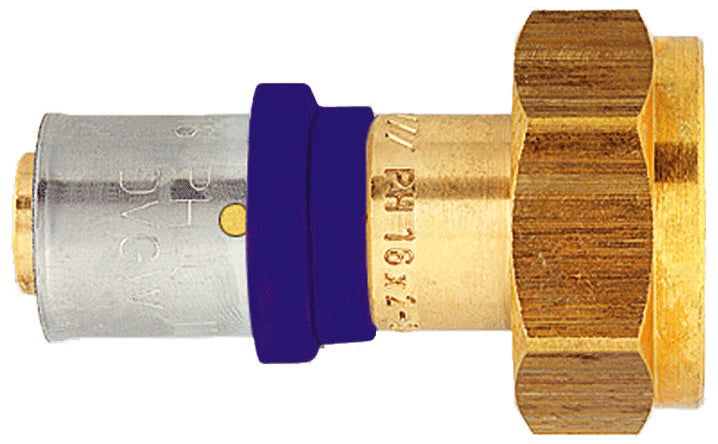 Alva Anschlusspressverschraubung m. Eurokonus vernickelt 16x2-3/4" SIS - ACI5372EV3/4.16