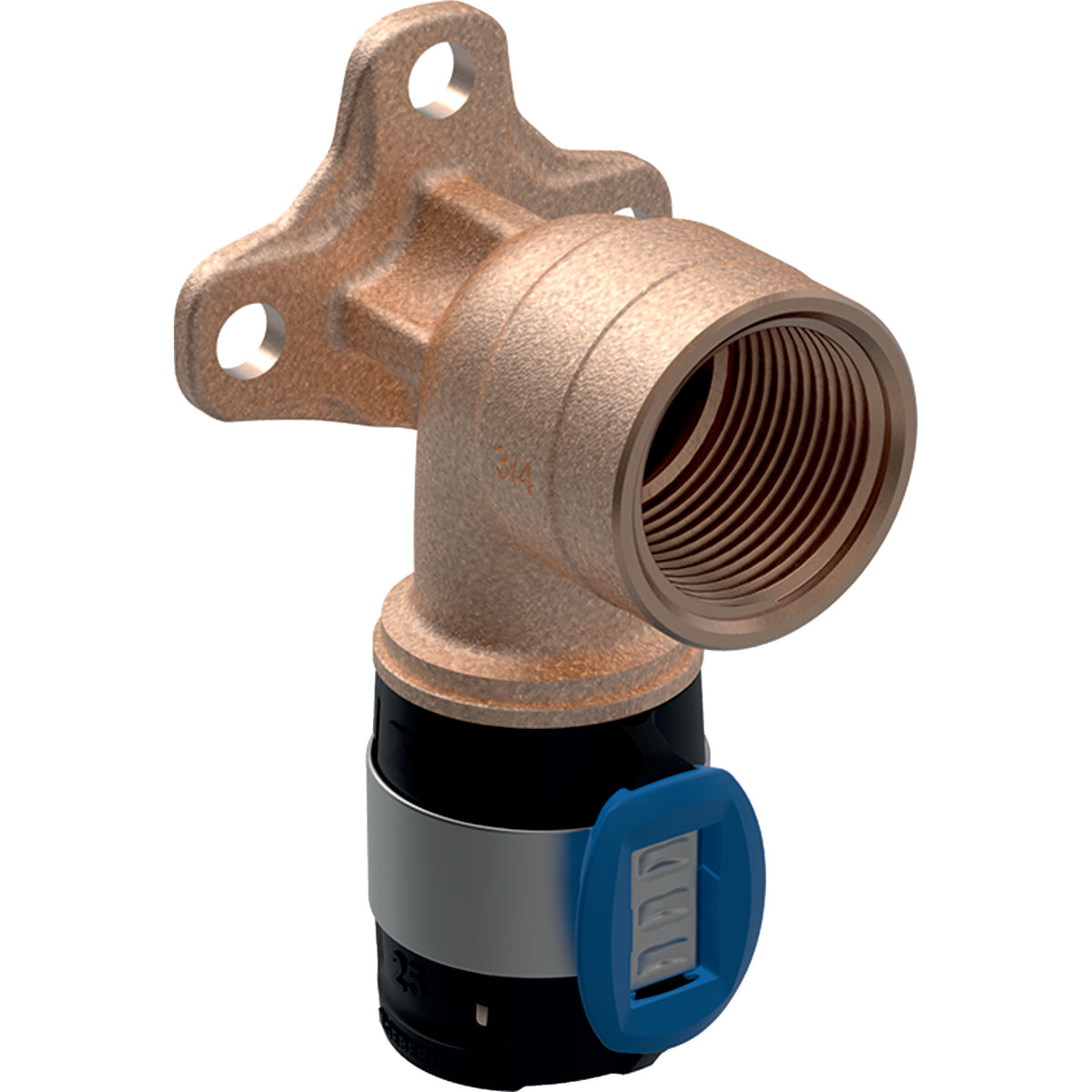 GEBERIT GE FlowFit Anschlusswinkel RG+ d16mm x Rp1/2 L3,6cm – 620.760.00.1