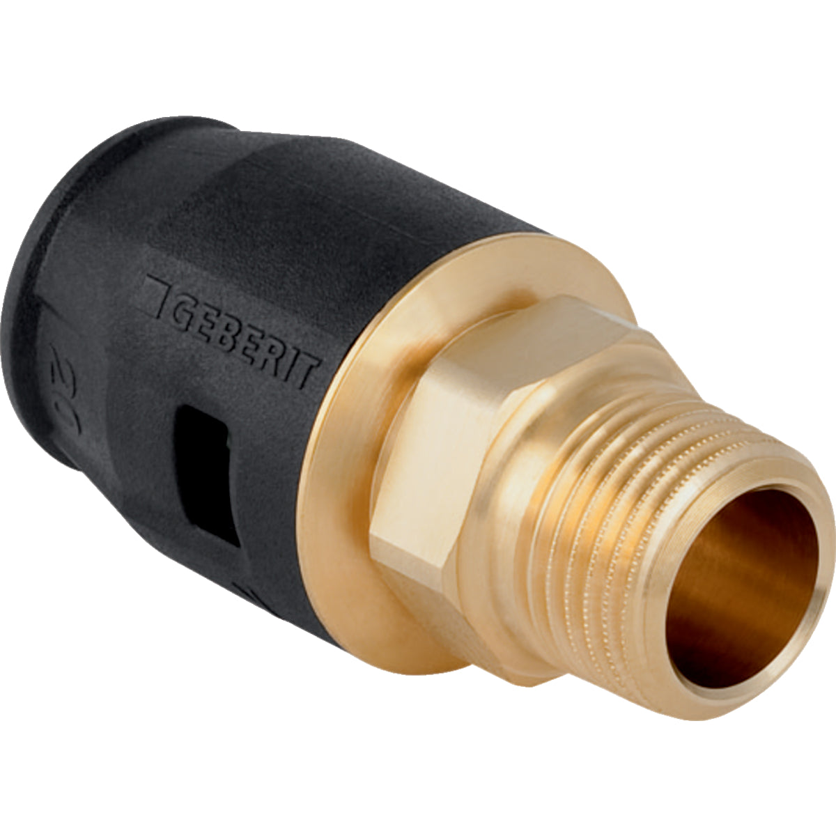 GEBERIT GE PushFit Uebergang AG Messing d16mm x R1/2 – 650.551.00.1