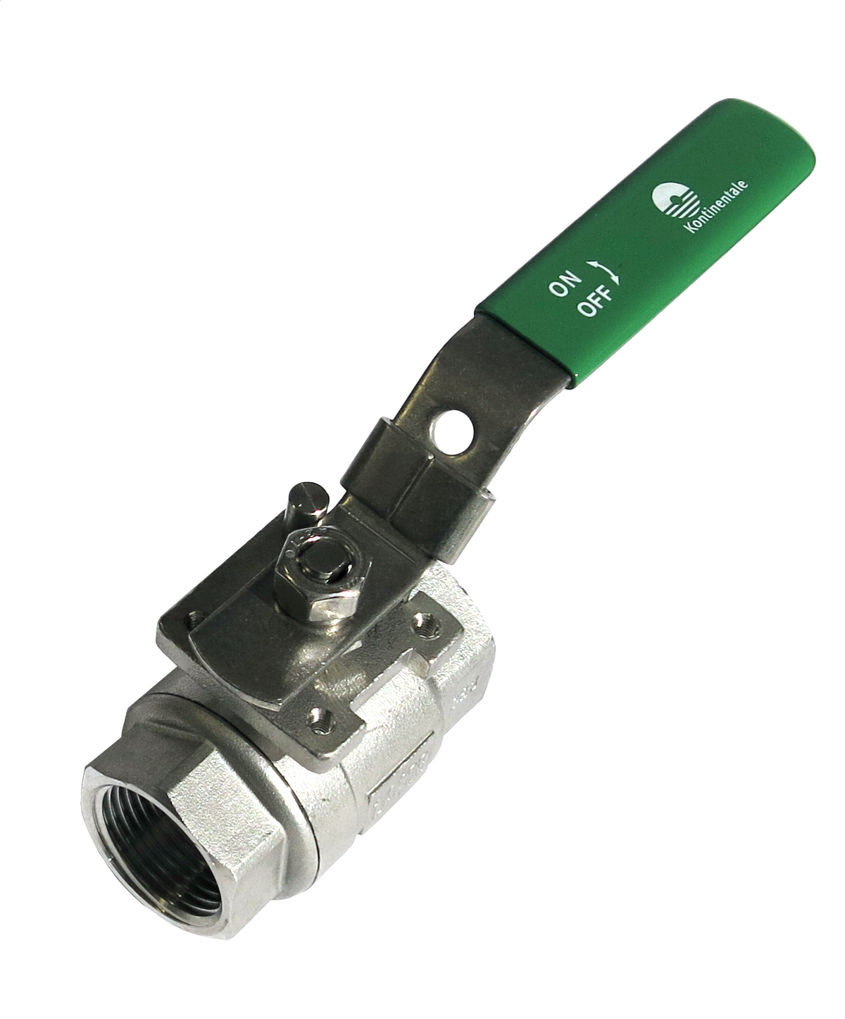 Alva Edelstahlkugelh. M3 2tlg IG 3" PN63 voll.DG 1.4408 ISO-Top sperrb.Hebel - ARTEKH2M3I80
