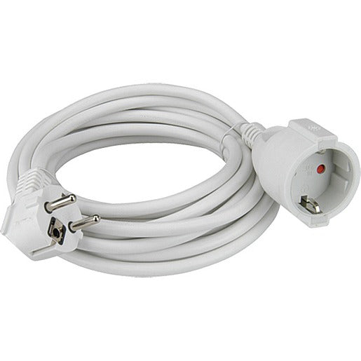 GEBRO Schutzkontakt-Verlängerungskabel 10m H05VV-F 3G1,5 mm² weiß – K2610